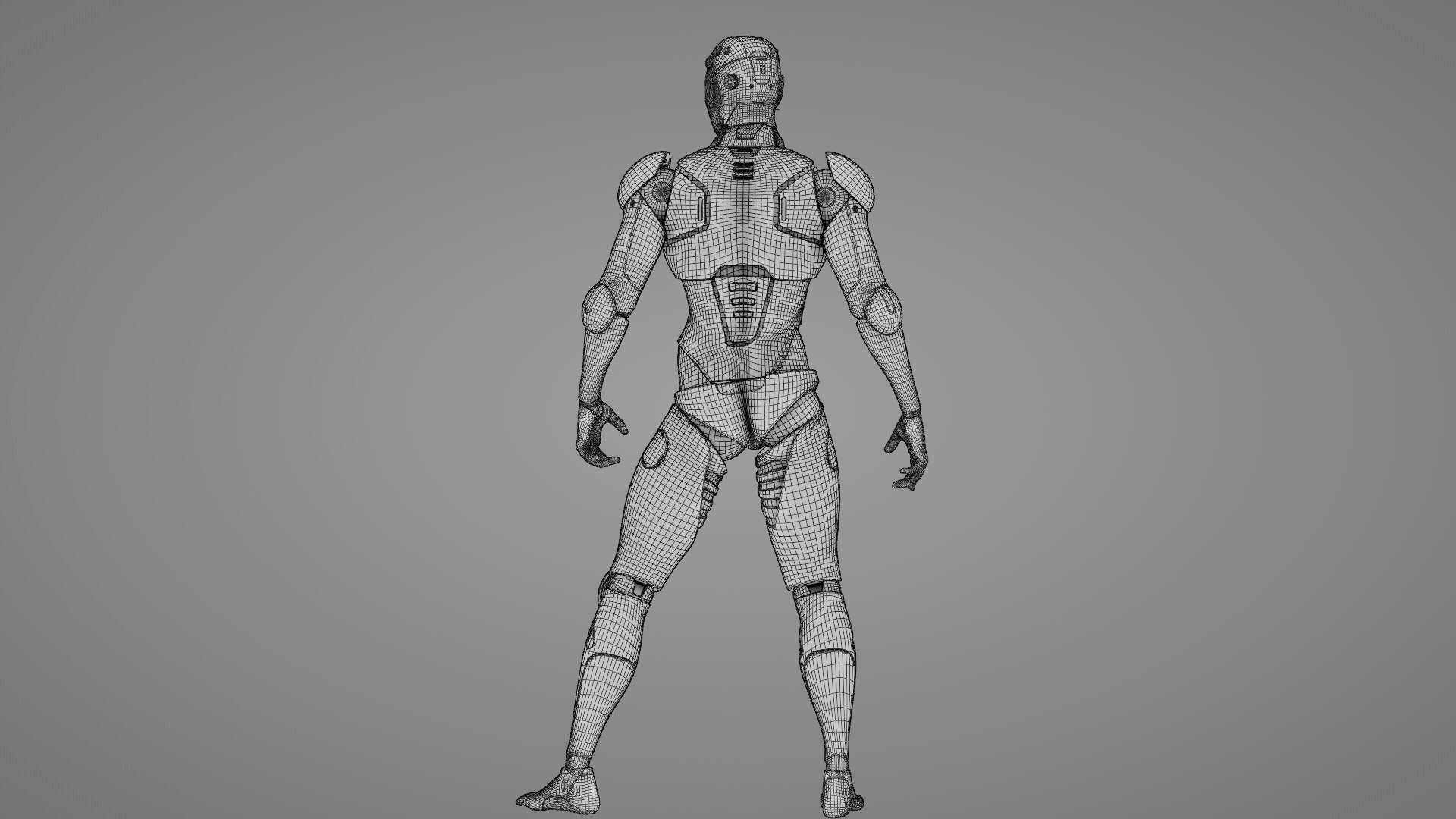 ANDROID  CRONOSH  RIGGED 3D model_38