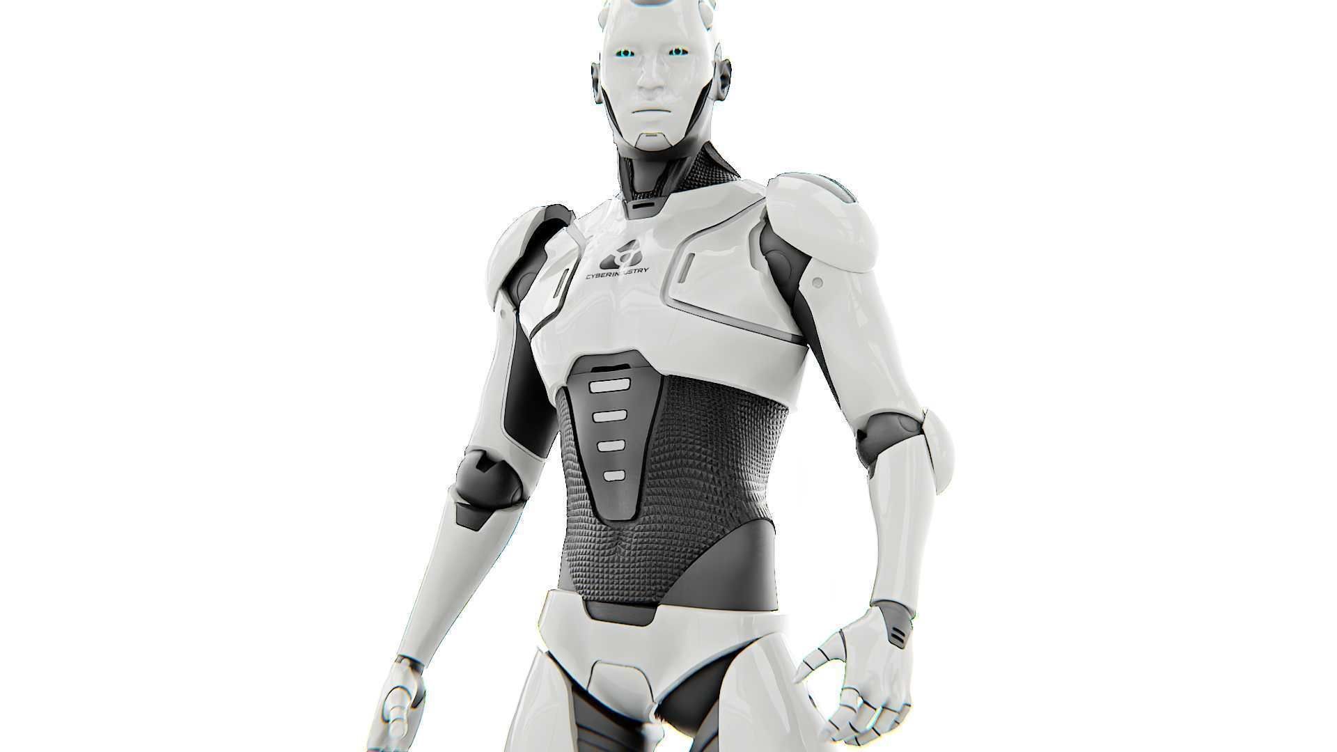 ANDROID  CRONOSH  RIGGED 3D model_14