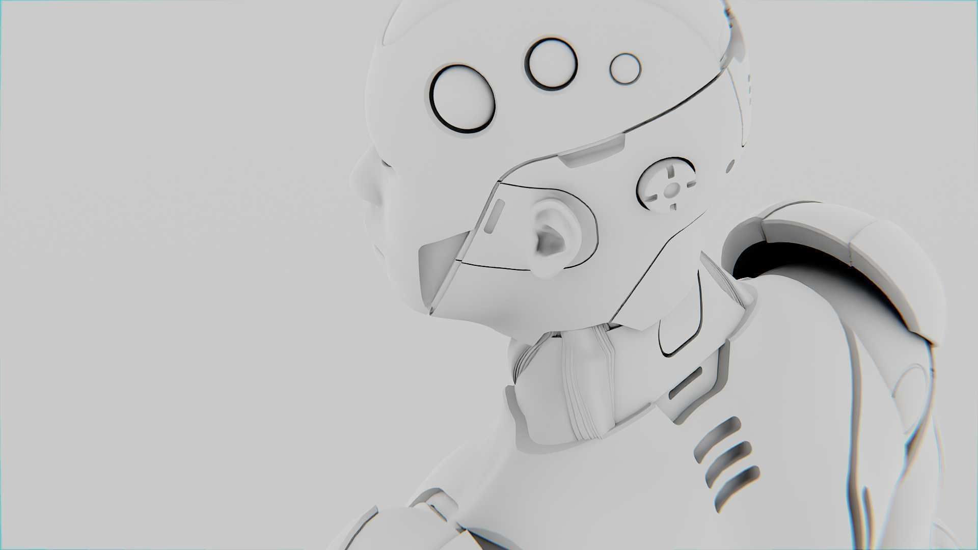 ANDROID  CRONOSH  RIGGED 3D model_34