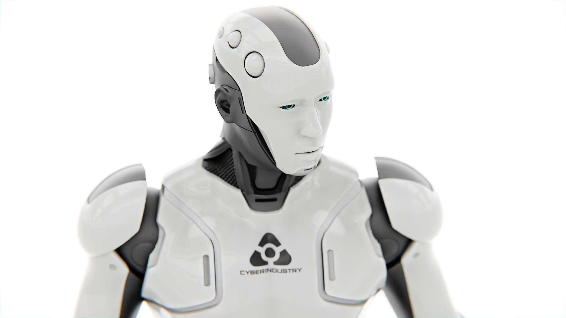 ANDROID  CRONOSH  RIGGED 3D model_19