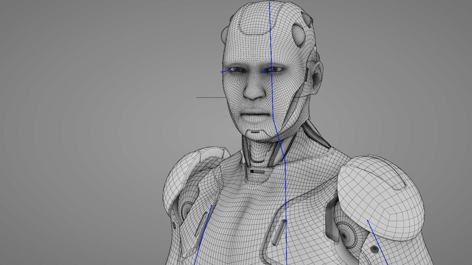 ANDROID  CRONOSH  RIGGED 3D model_35