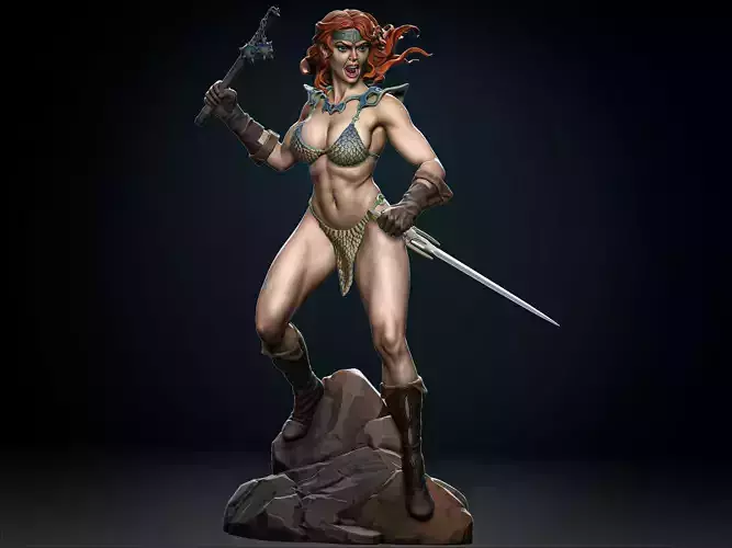 Red Sonja 3D print model