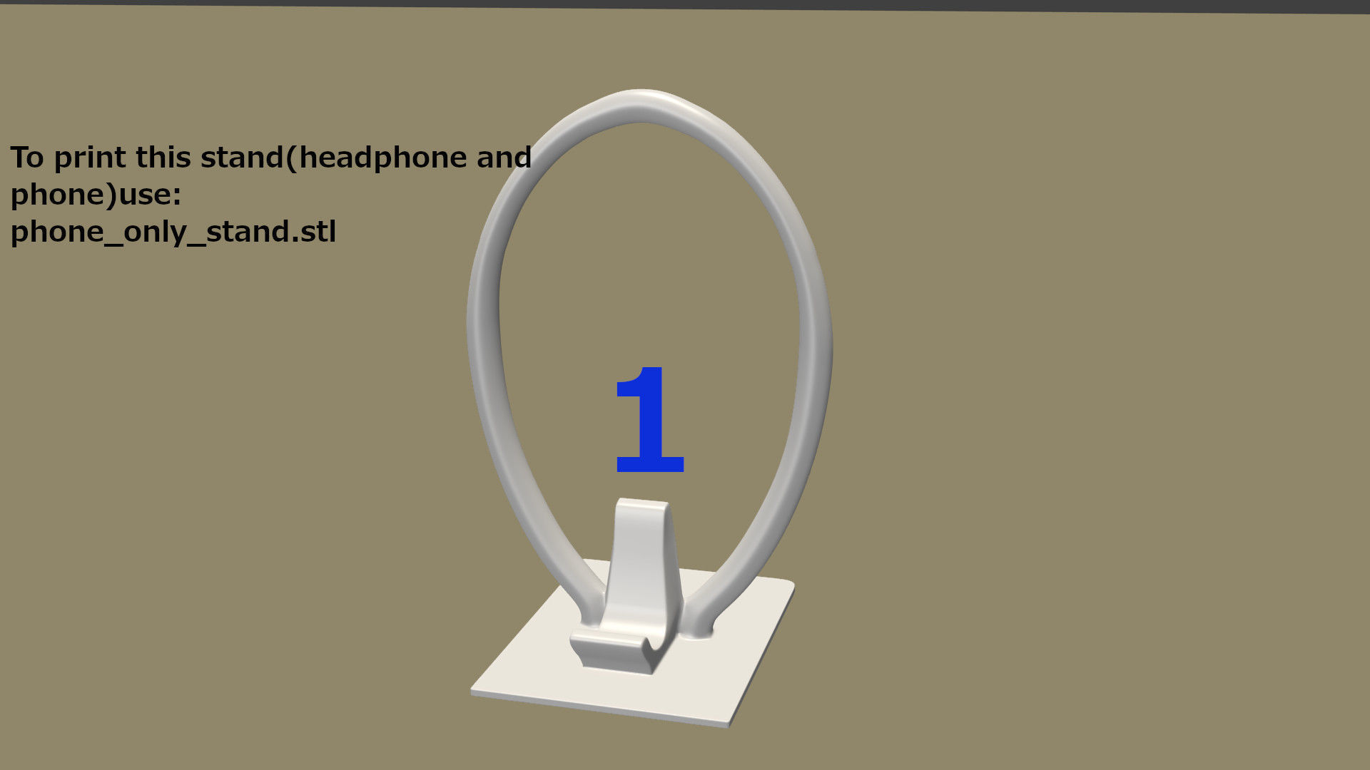 Light up headphone and phone stand 3D print model_1