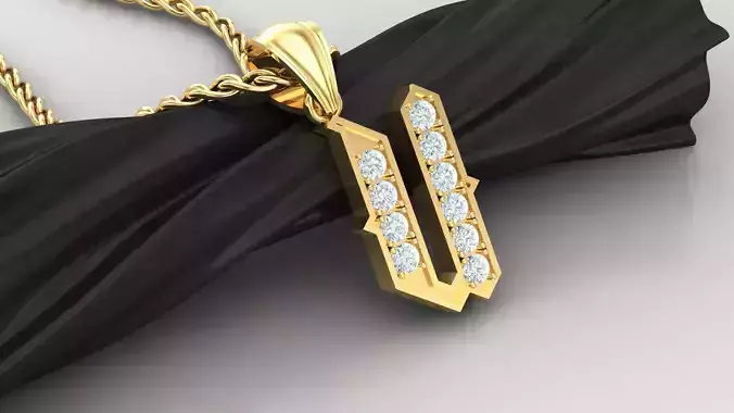 Pendant  Letter U