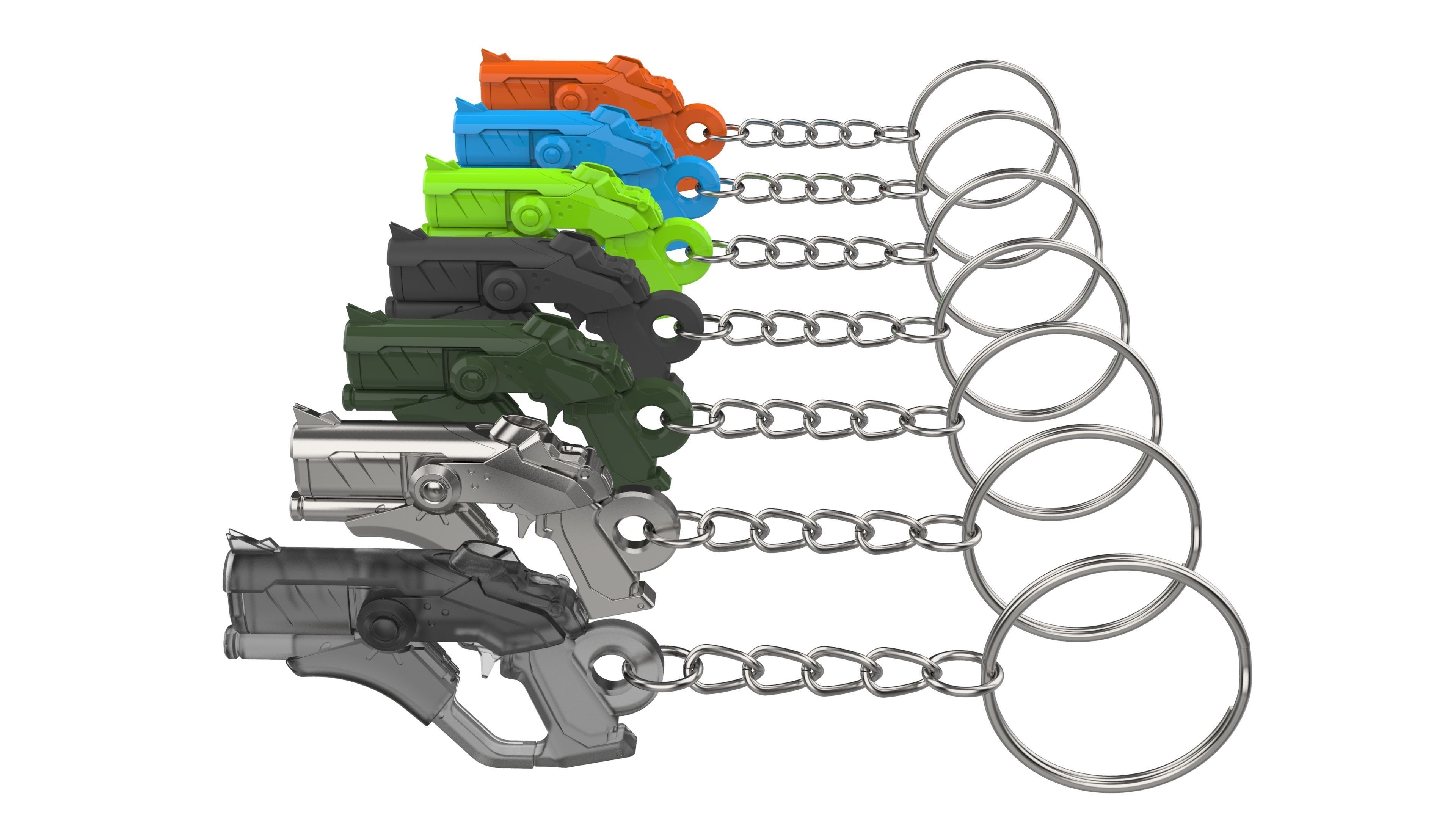 Keychain - Merci Devil Skin Blaster - Overwatch - STL 3D print model_11