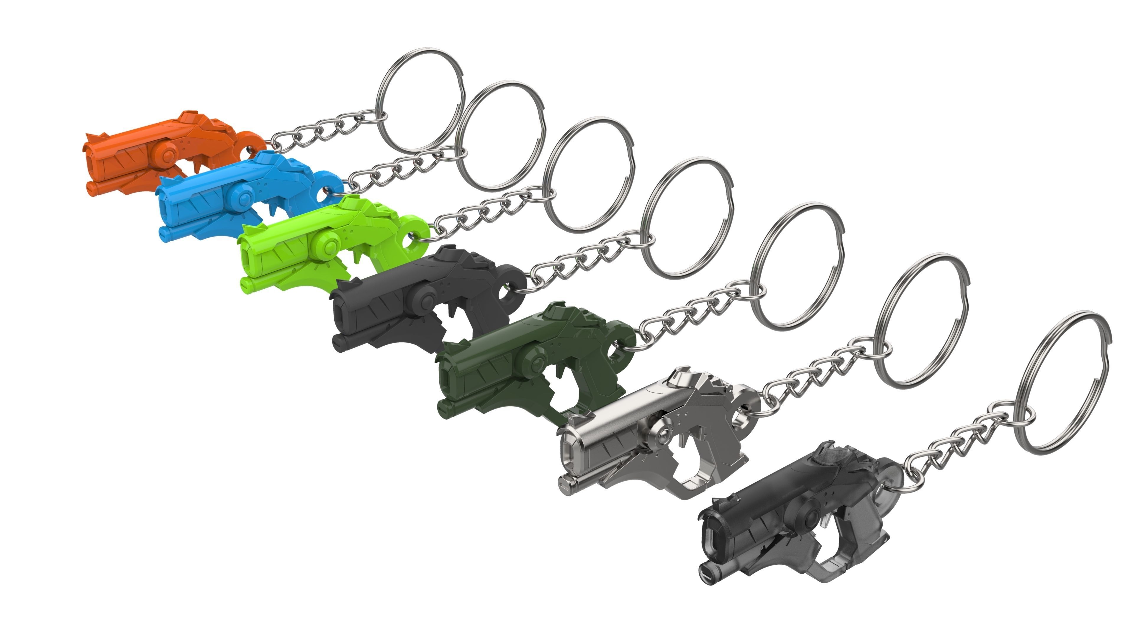 Keychain - Merci Devil Skin Blaster - Overwatch - STL 3D print model_9