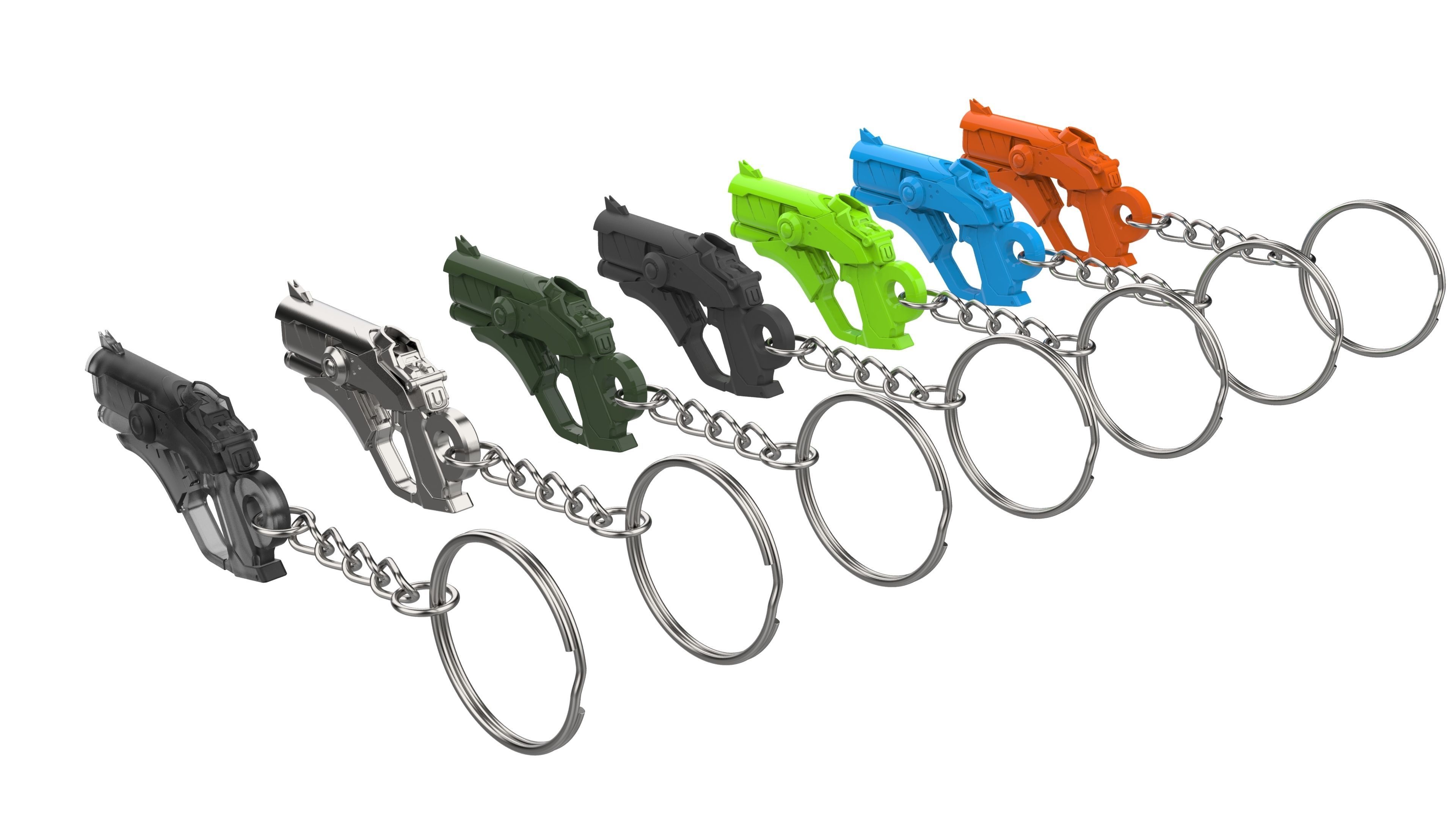 Keychain - Merci Devil Skin Blaster - Overwatch - STL 3D print model_12