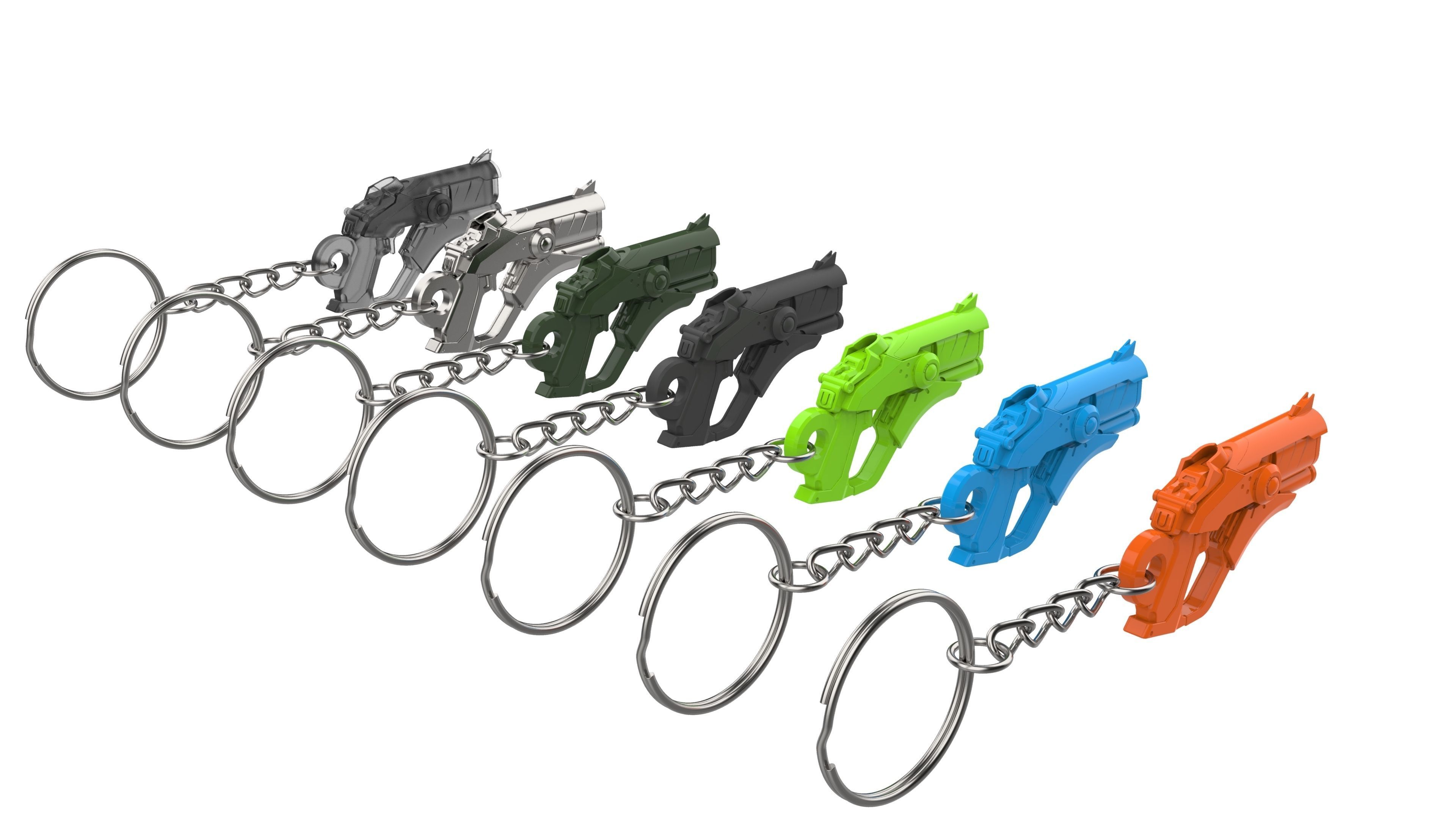 Keychain - Merci Devil Skin Blaster - Overwatch - STL 3D print model_13