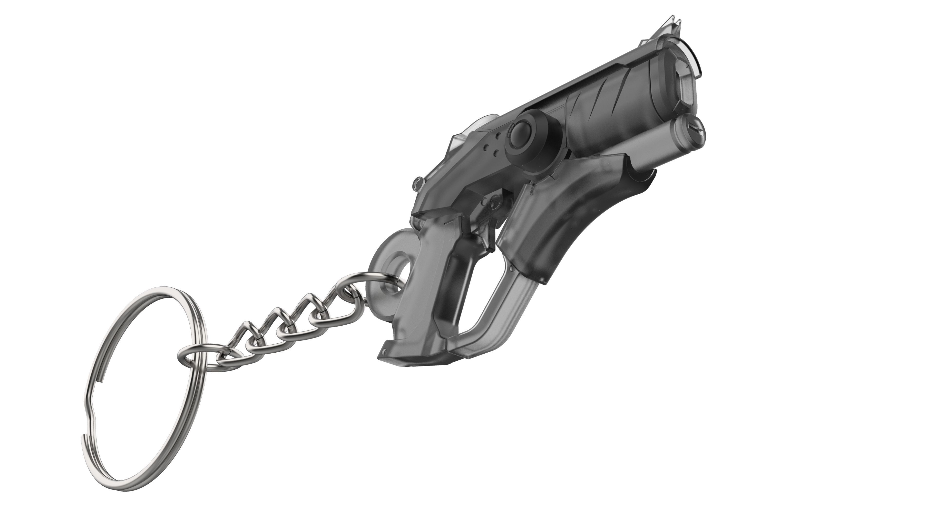 Keychain - Merci Devil Skin Blaster - Overwatch - STL 3D print model_3