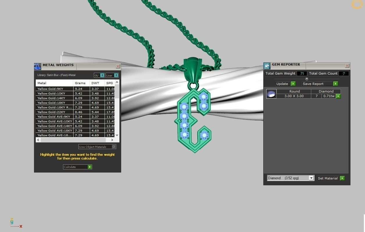 Pendant Letter E 3D print model_4