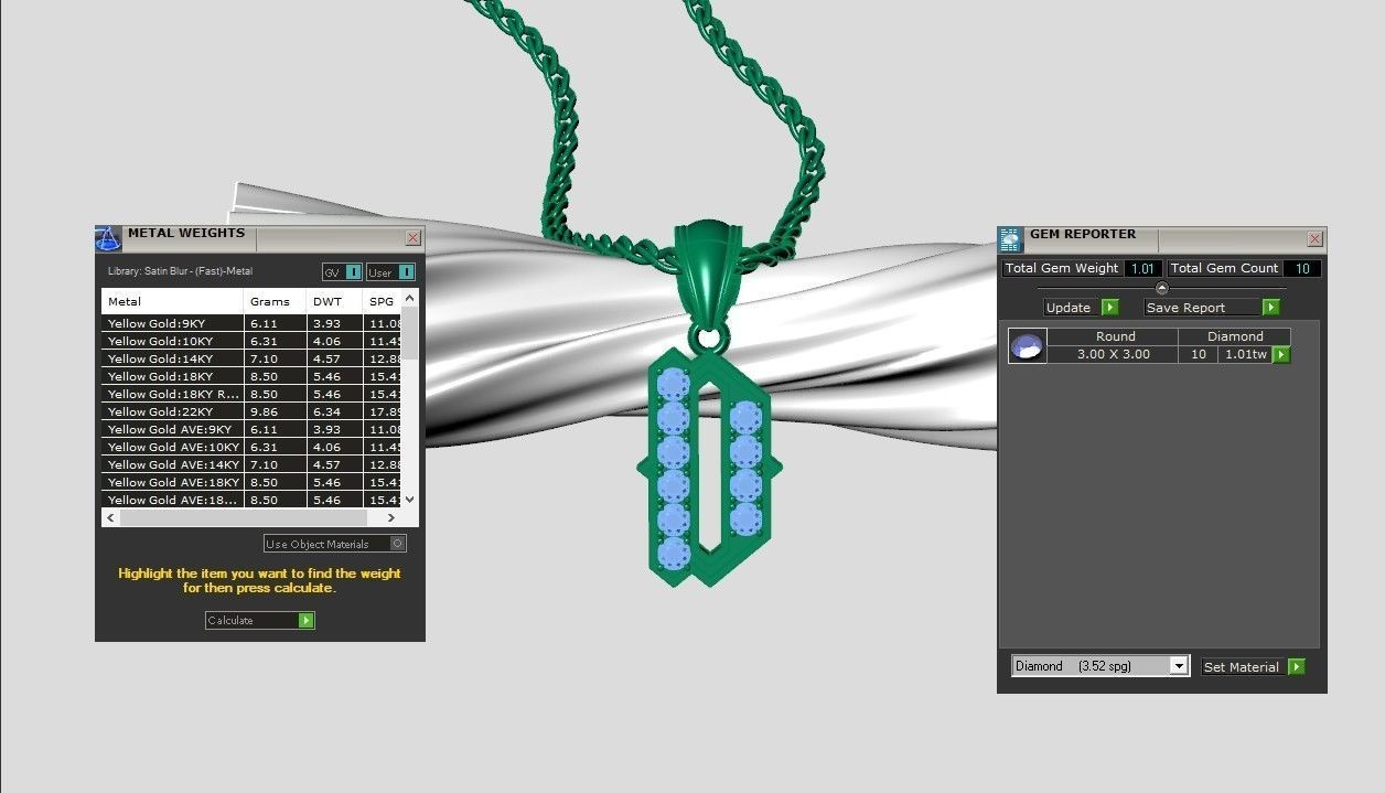 Pendant Letter D 3D print model_4