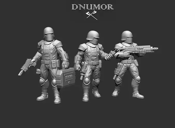 Space Explorers 3D Print Model