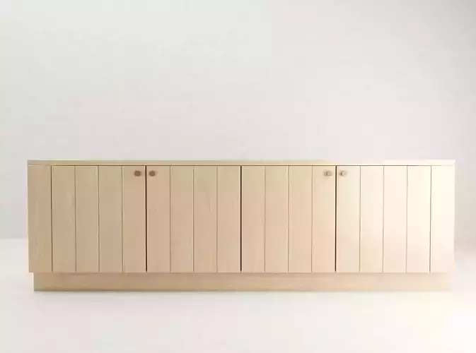 Console white oak with planks