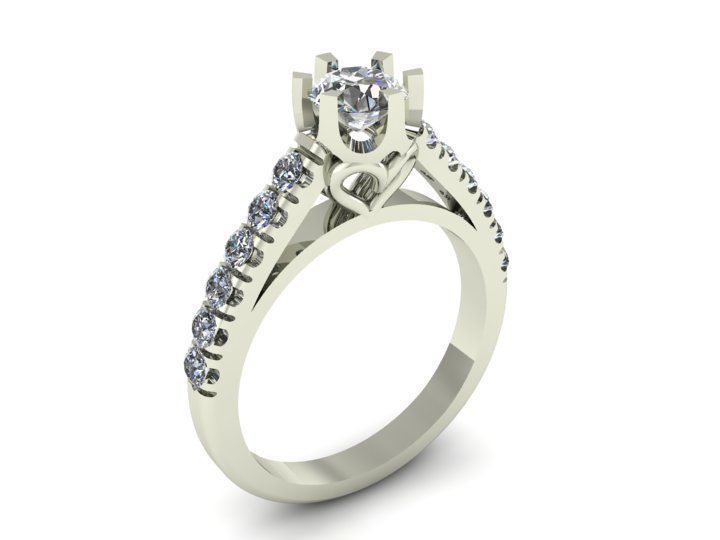 Diamond Ring 3D print model_1