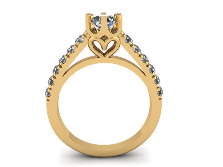 Diamond Ring 3D print model_2