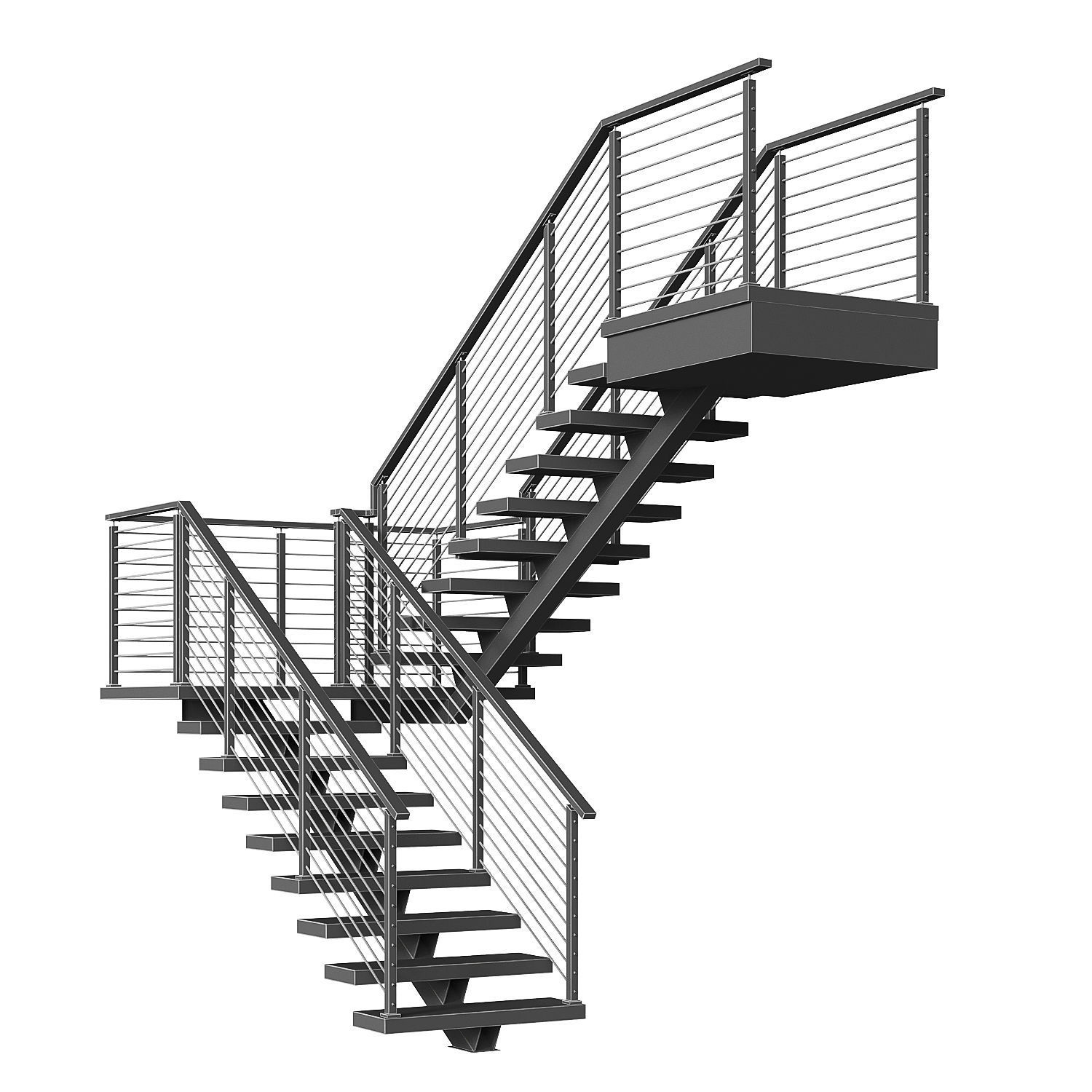 Stair 6 3D model_3