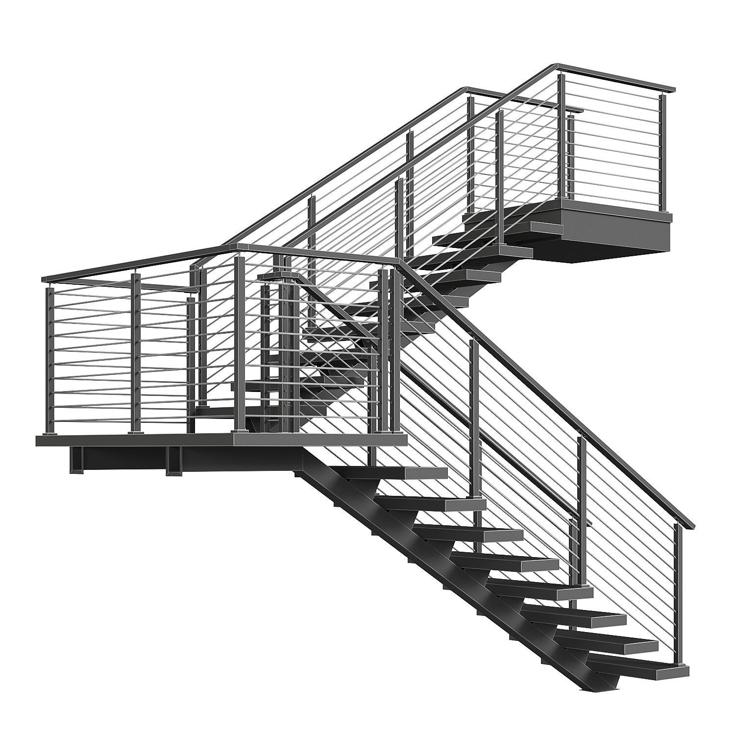 Stair 6 3D model_5
