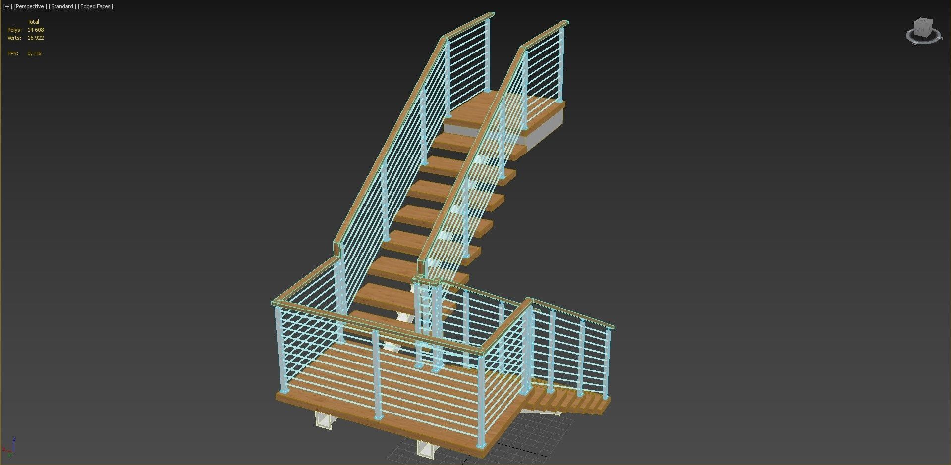 Stair 6 3D model_10