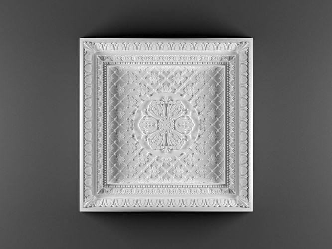 ornamental classic decoration 3d model frame vol 26 3D model