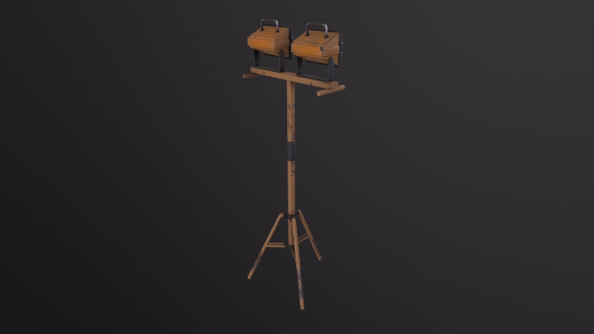 Work Light Tripod 3D Model Low-poly 3D model_5
