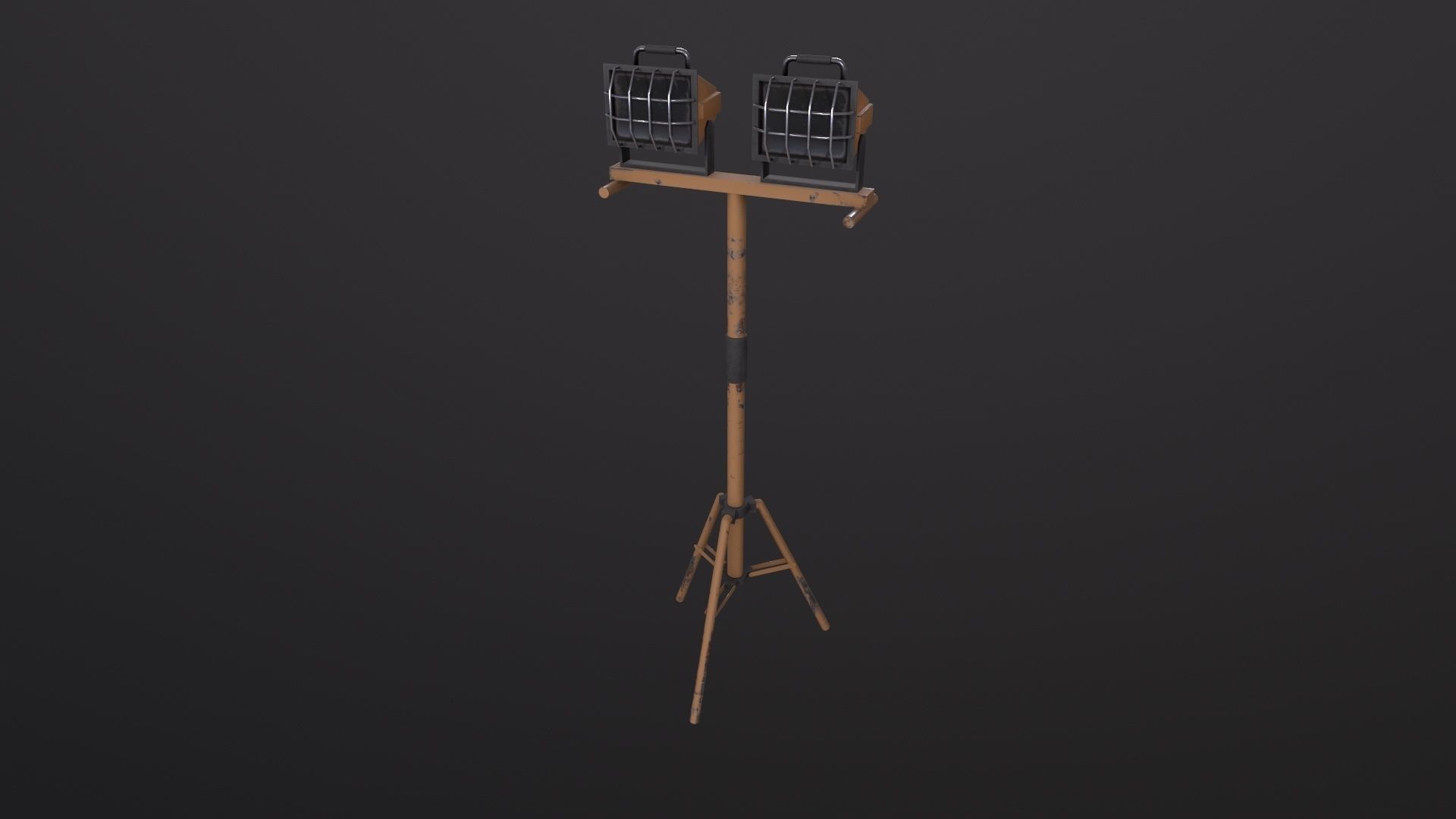 Work Light Tripod 3D Model Low-poly 3D model_2