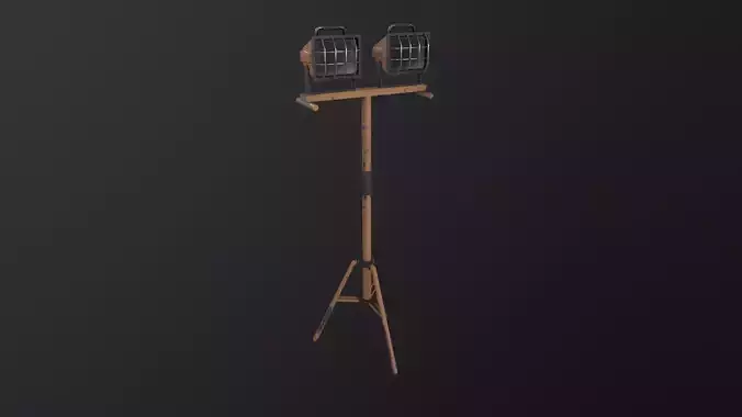 Work Light Tripod 3D Model Low-poly 3D model