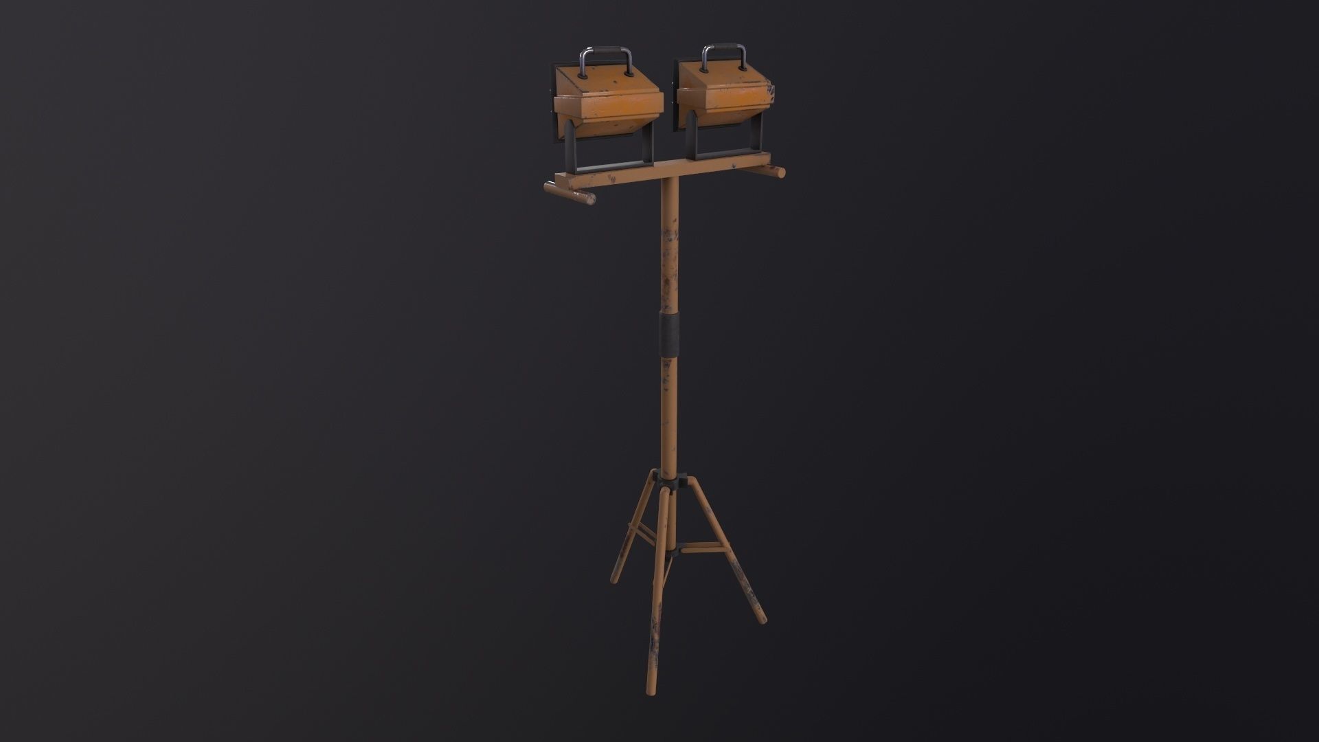 Work Light Tripod 3D Model Low-poly 3D model_4