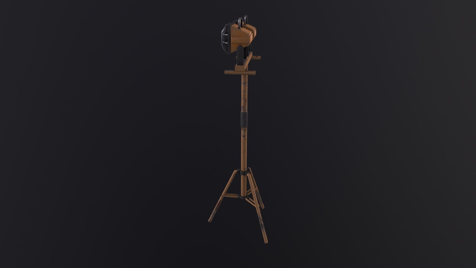 Work Light Tripod 3D Model Low-poly 3D model_3