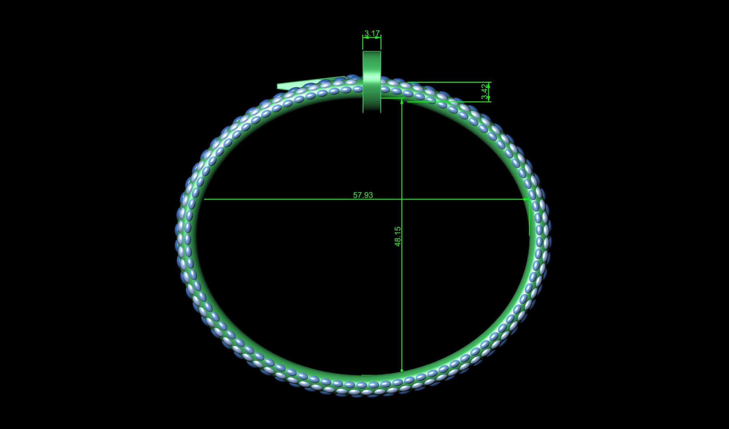 Bracelet ready to 3d Print 3D print model_2