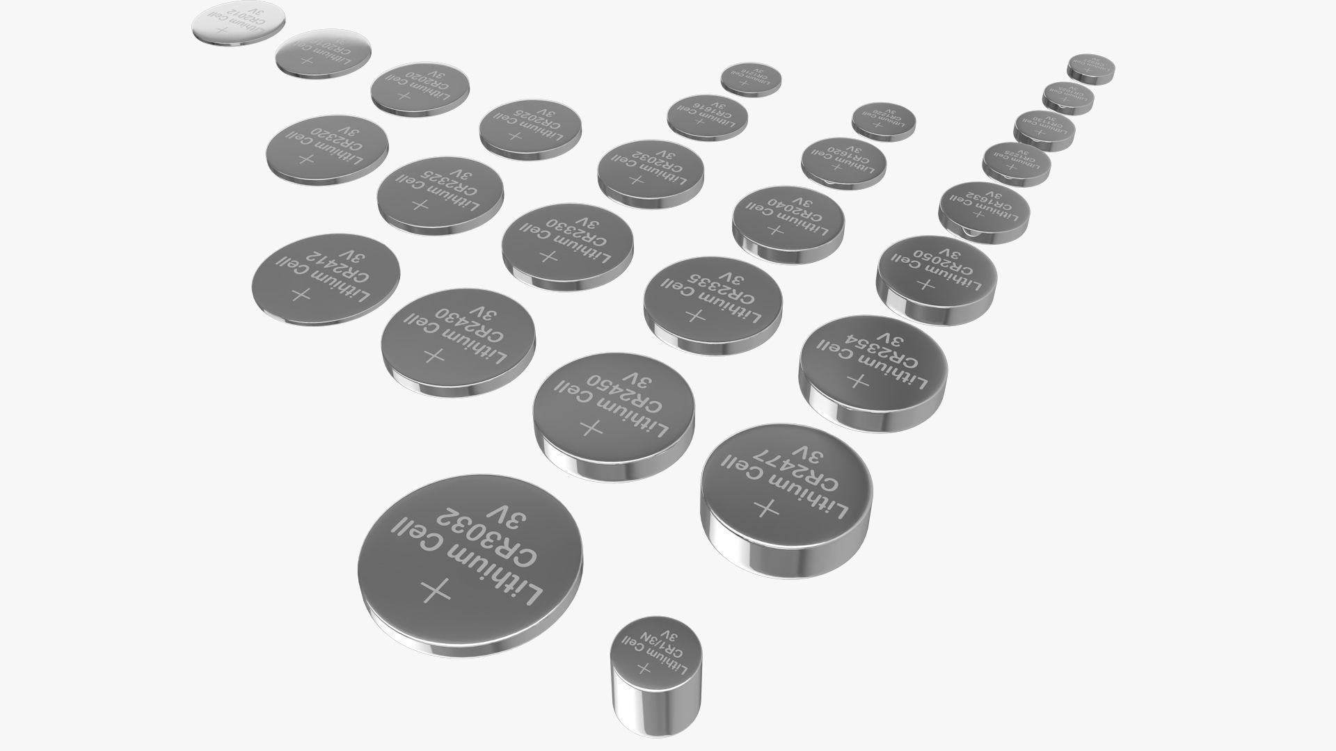 All Size Lithium Battery Cells 3D model_5