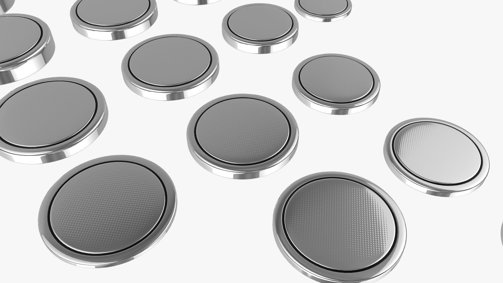 All Size Lithium Battery Cells 3D model_8