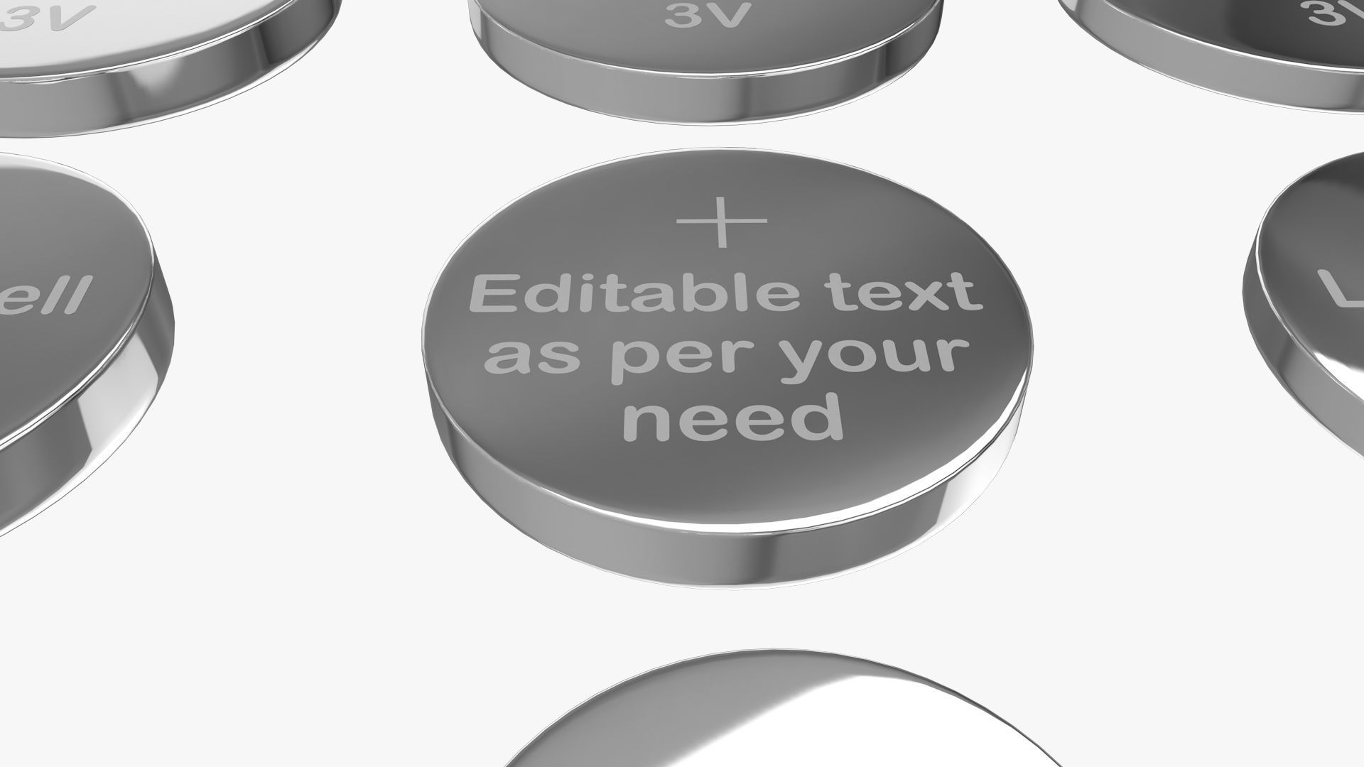 All Size Lithium Battery Cells 3D model_6