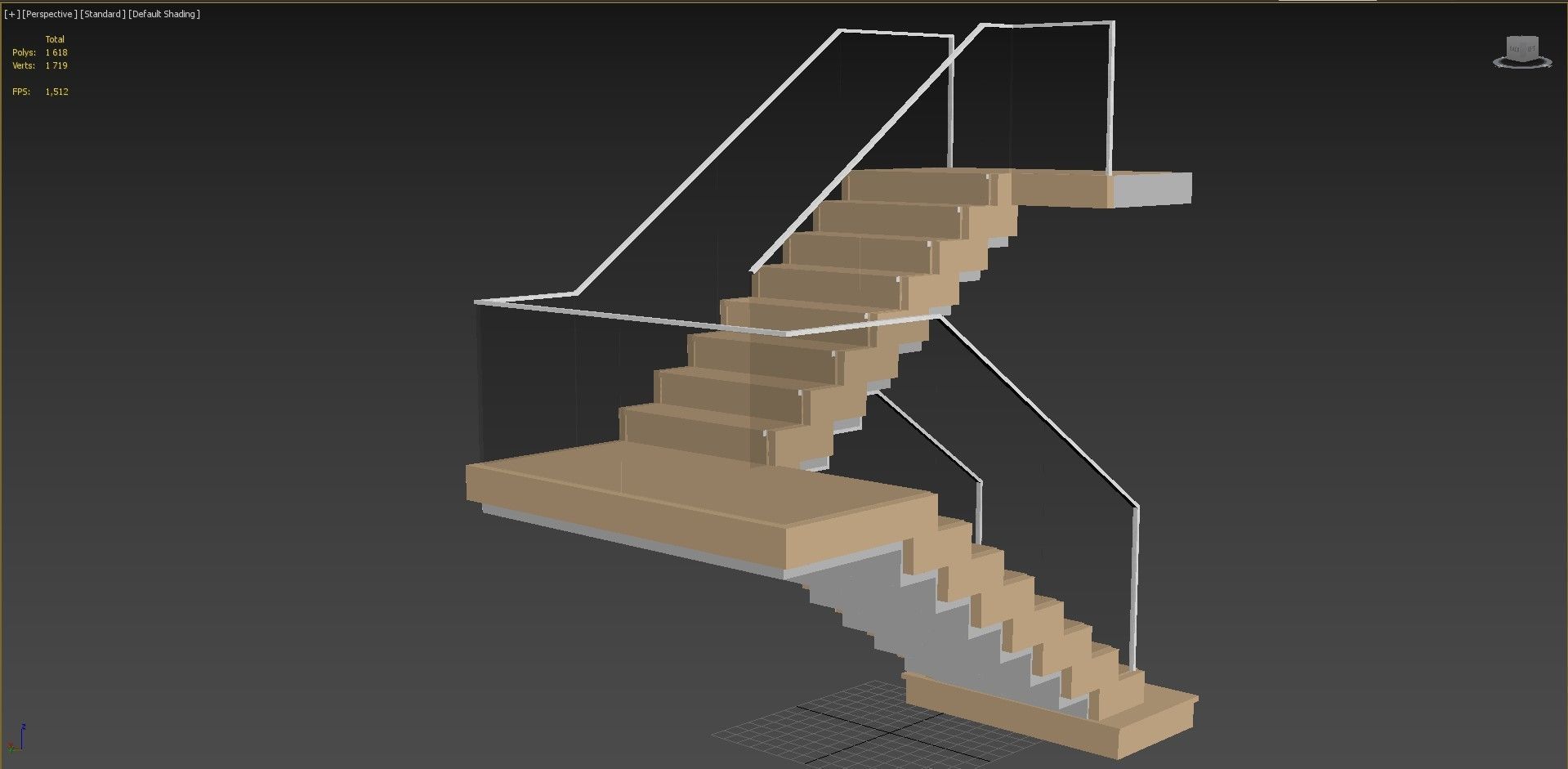 Stair 8 3D model_4