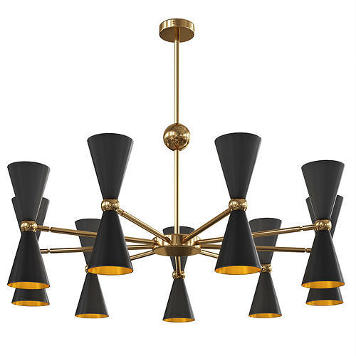 Pendant lamp Maytoni MOD108PL-18GB 3D model