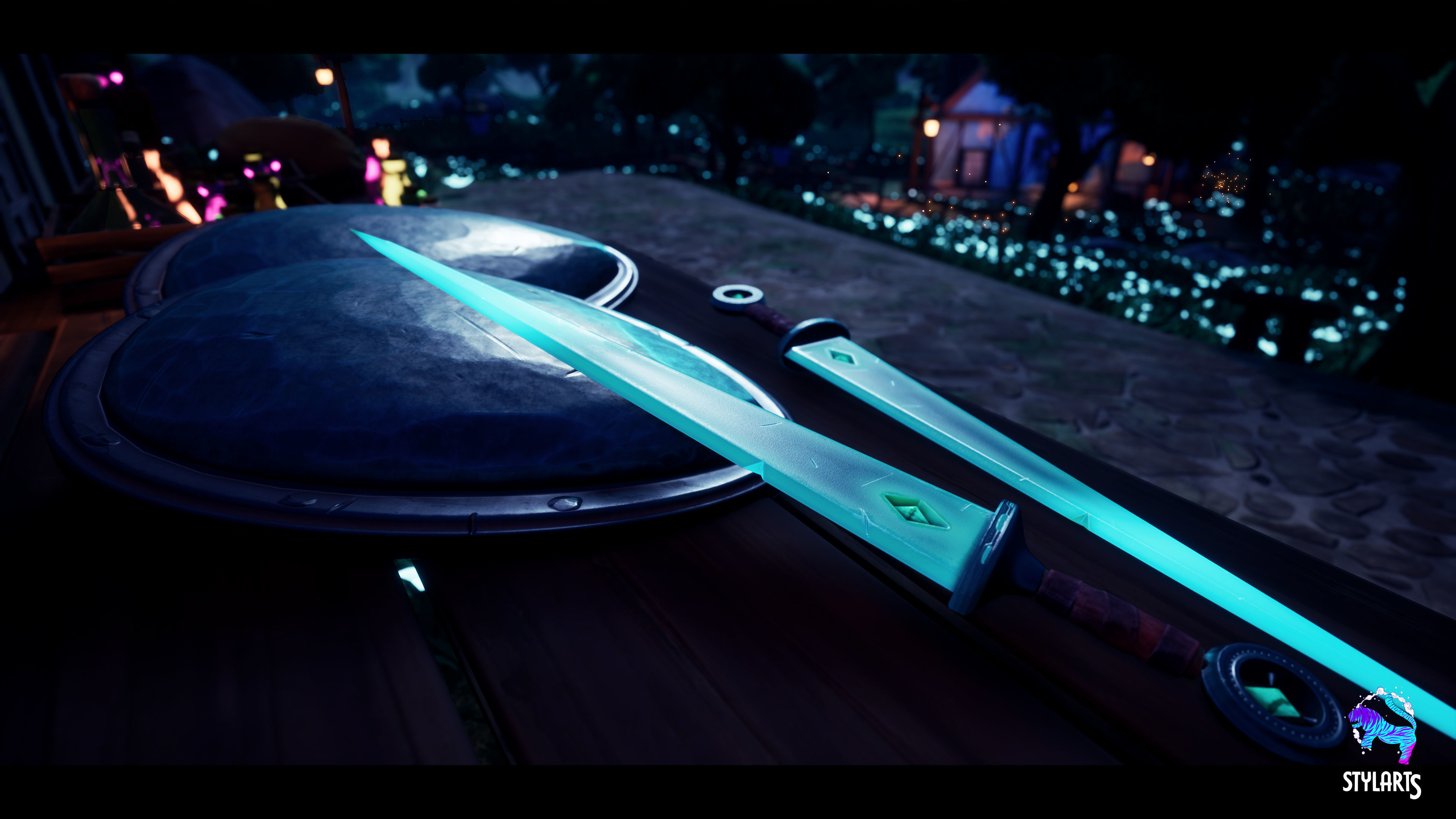 Modular Stylized Village Low-poly 3D model_3