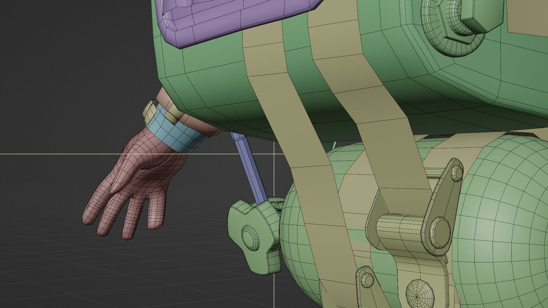 Soldier Diver Drysuit  Low-poly 3D model_23