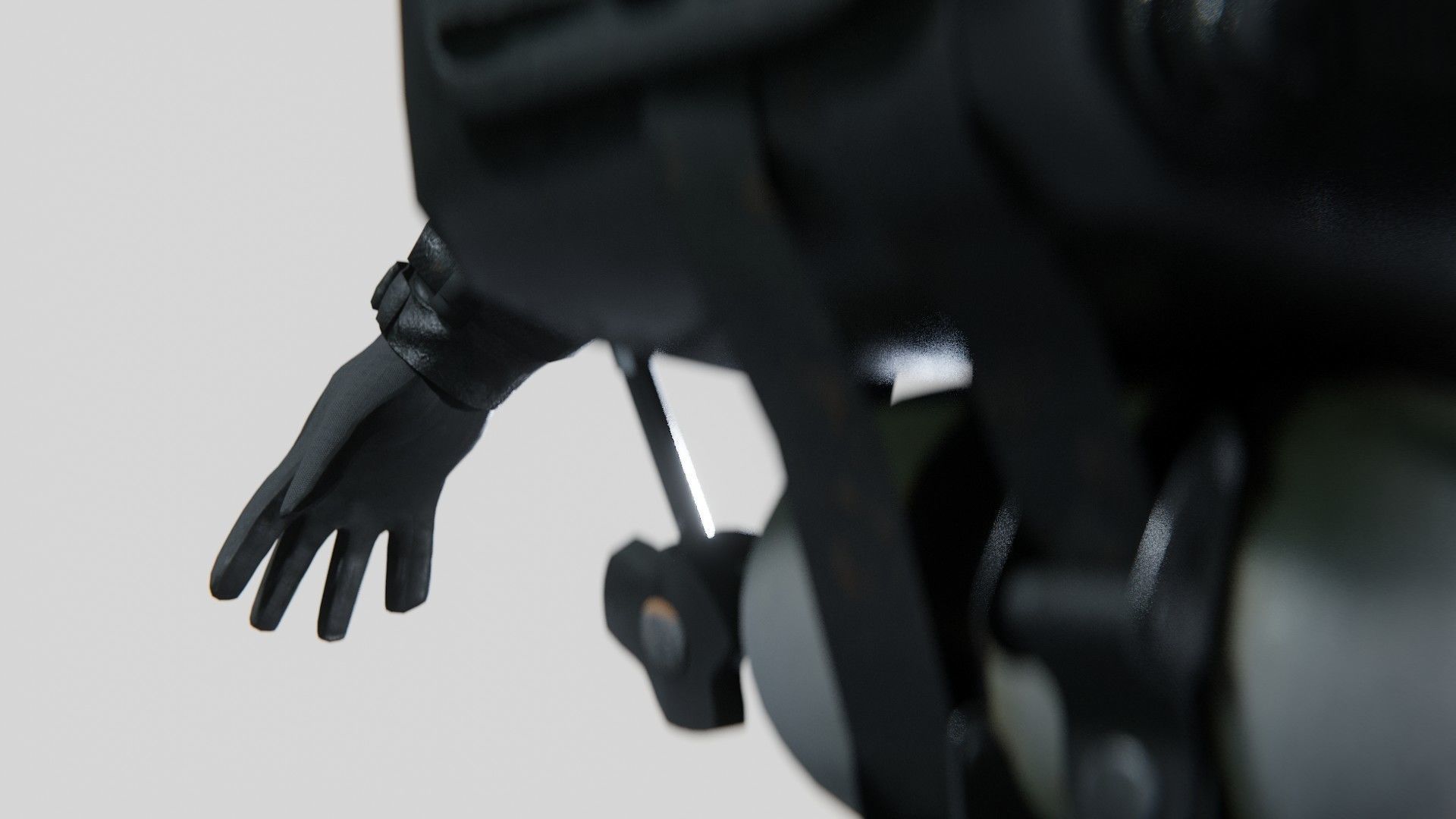 Soldier Diver Drysuit  Low-poly 3D model_11