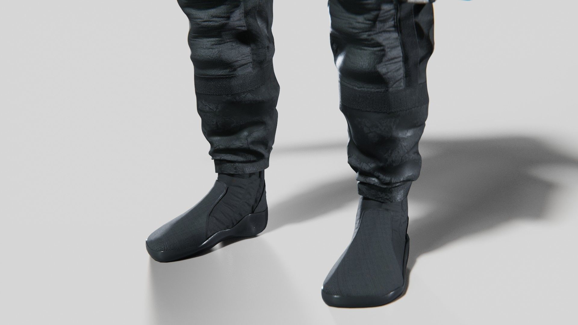 Soldier Diver Drysuit  Low-poly 3D model_13