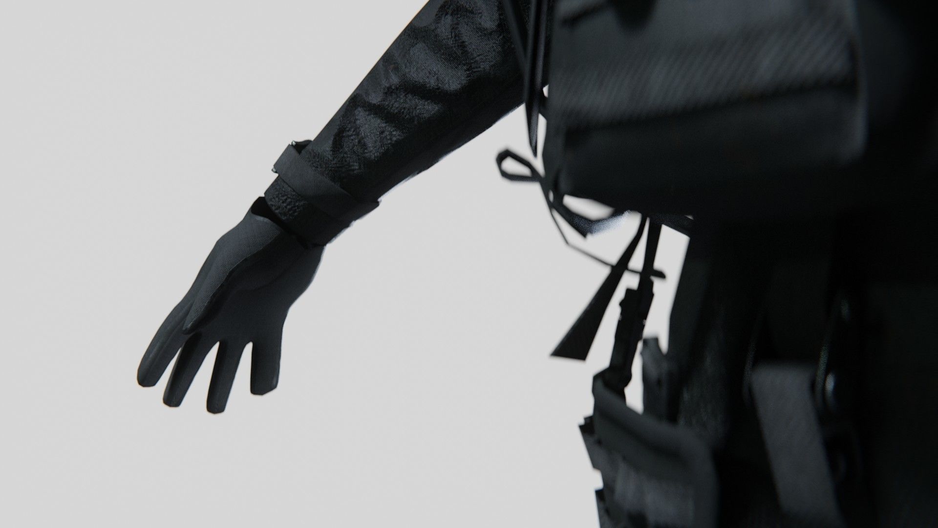 Soldier Diver suit  Low-poly 3D model_11