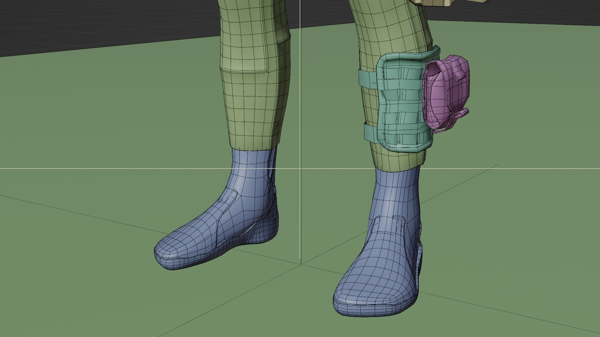 Soldier Diver suit  Low-poly 3D model_25