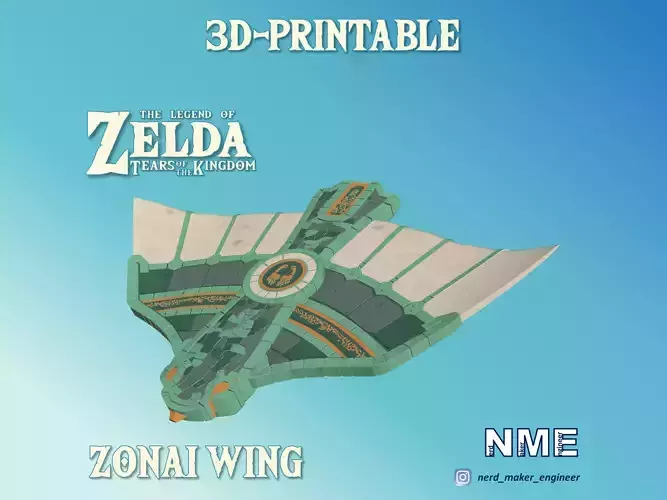 Zonai Wing - Zelda Tears of the Kingdom -  3D print model