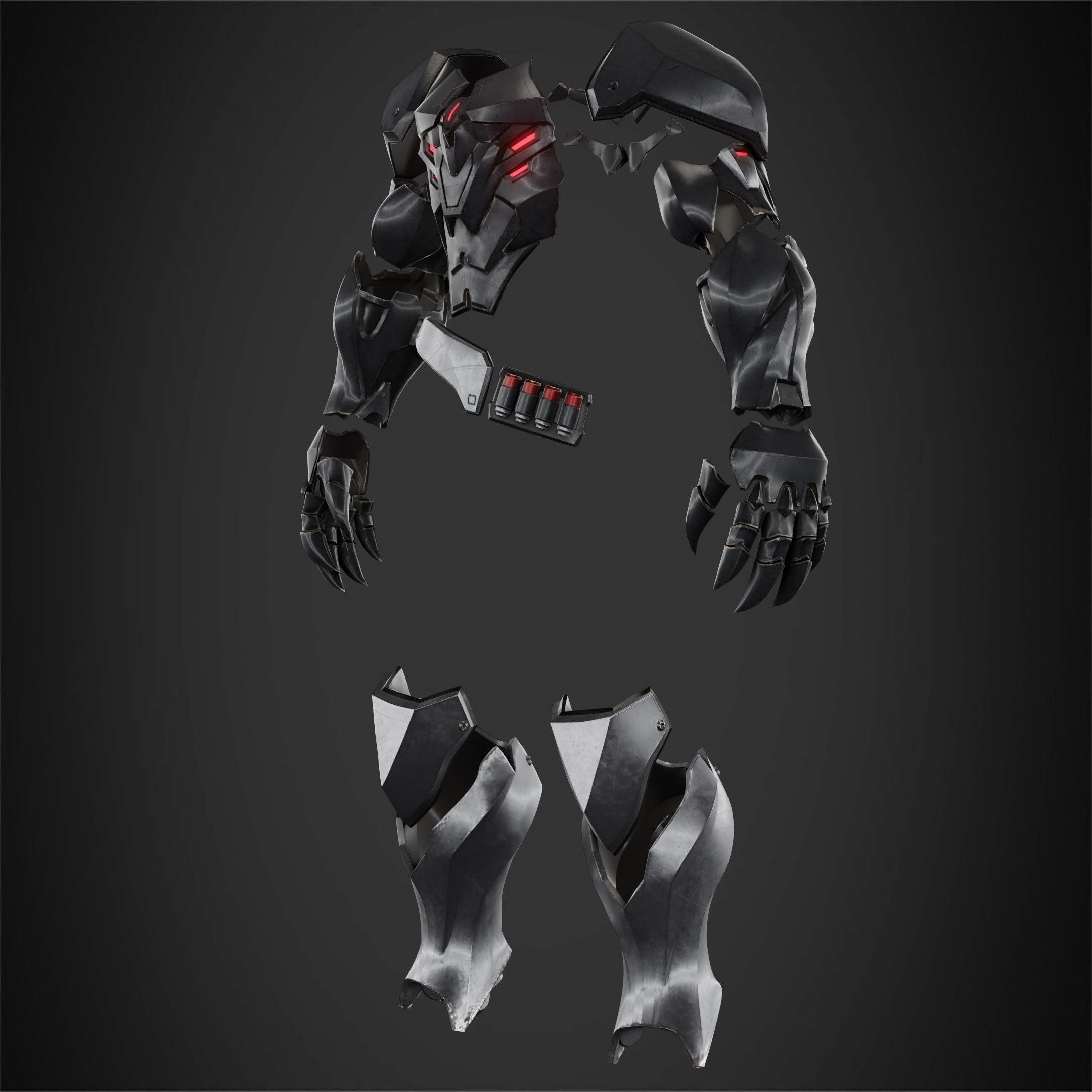Overwatch 2 Reaper Armor for Cosplay 3D print model_3