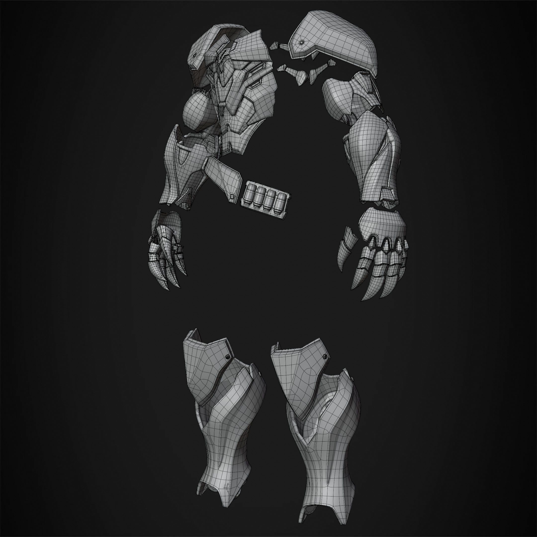 Overwatch 2 Reaper Armor for Cosplay 3D print model_13