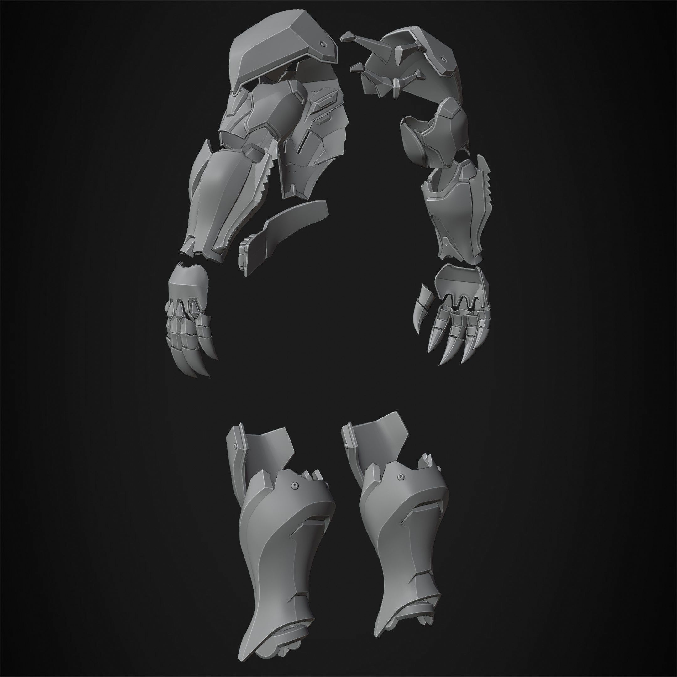 Overwatch 2 Reaper Armor for Cosplay 3D print model_16