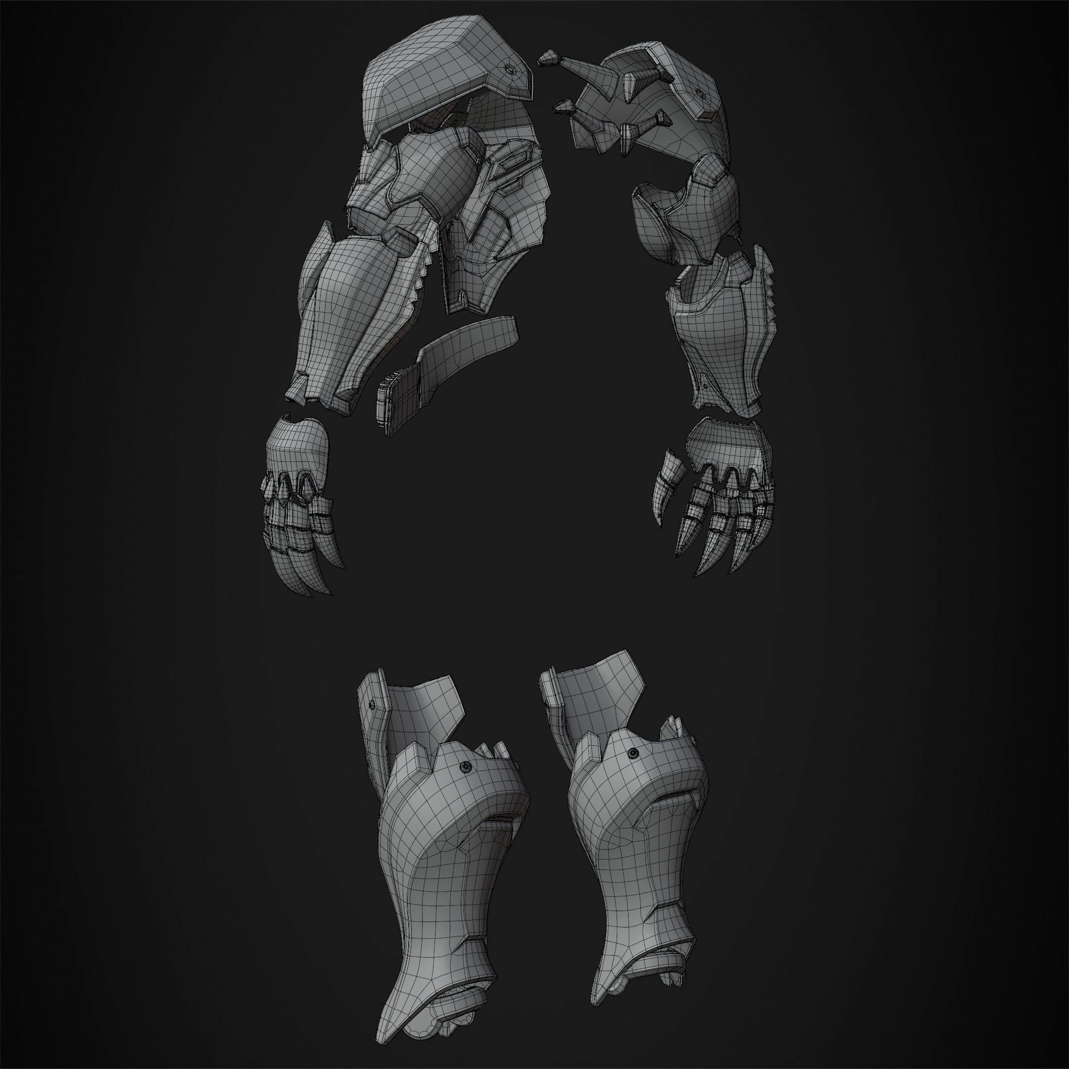 Overwatch 2 Reaper Armor for Cosplay 3D print model_17