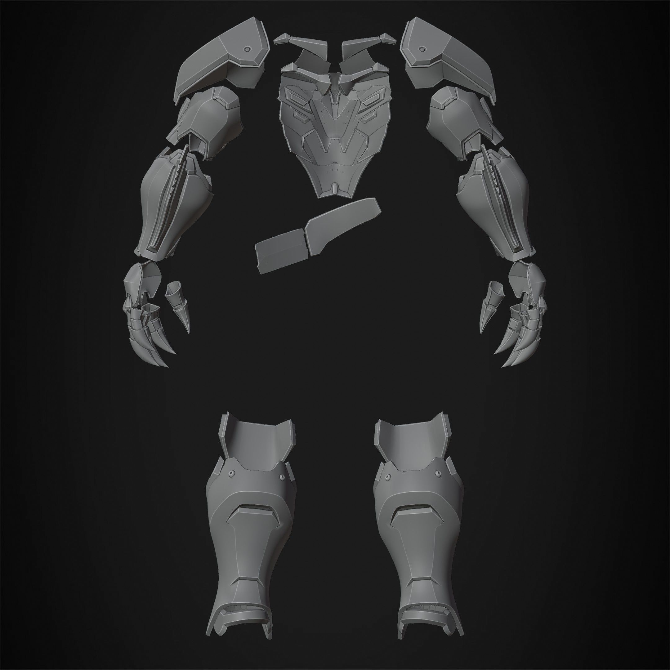 Overwatch 2 Reaper Armor for Cosplay 3D print model_18