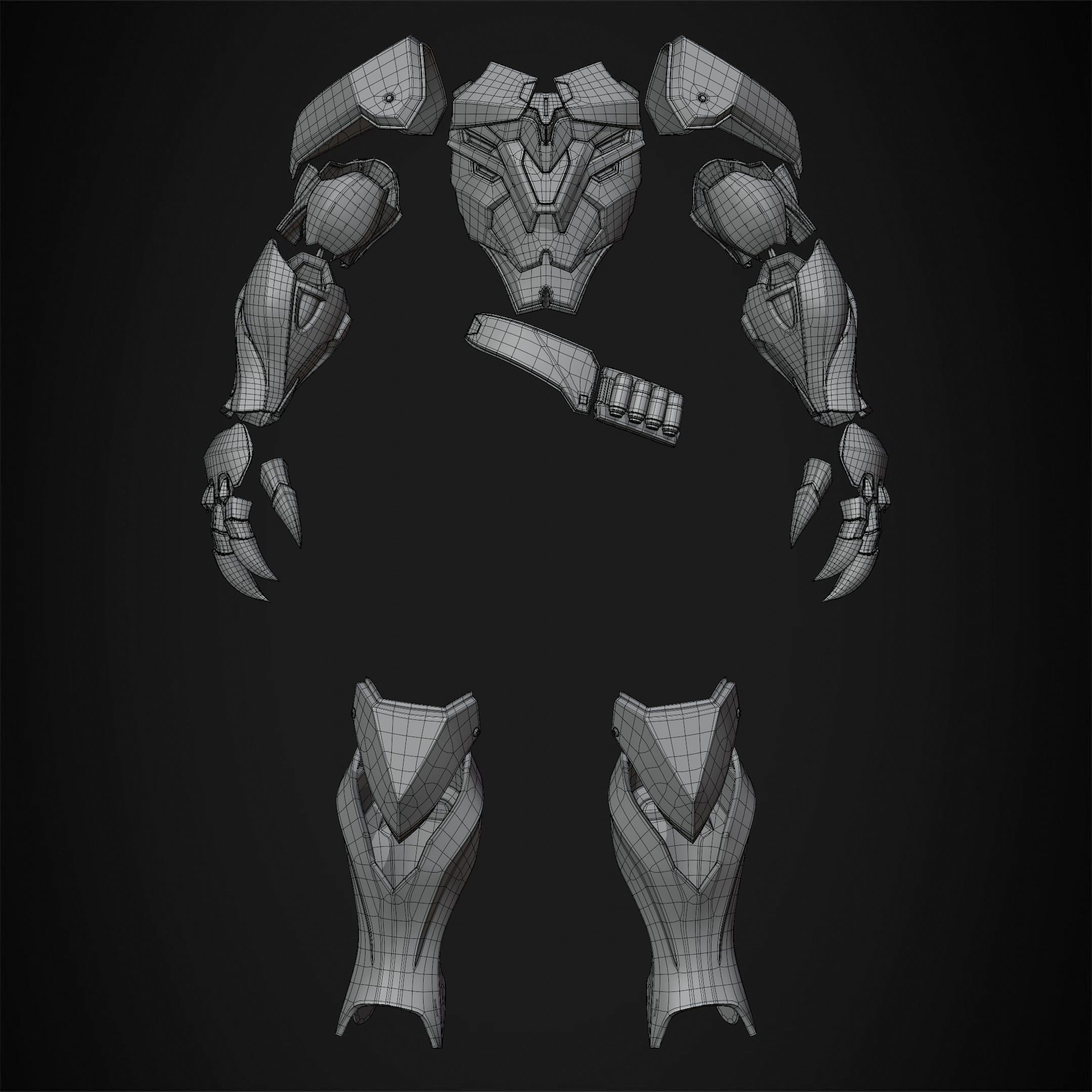 Overwatch 2 Reaper Armor for Cosplay 3D print model_11