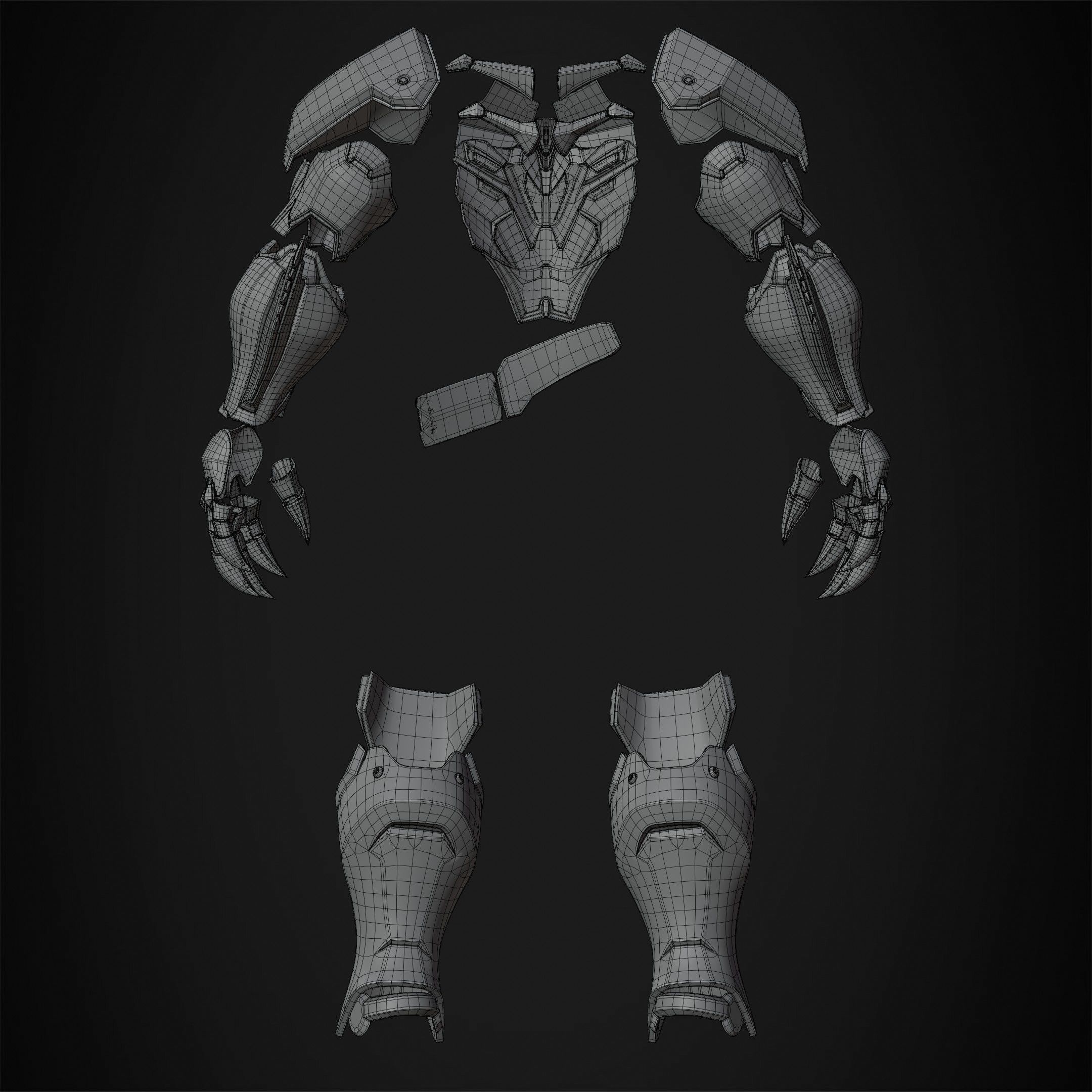 Overwatch 2 Reaper Armor for Cosplay 3D print model_19