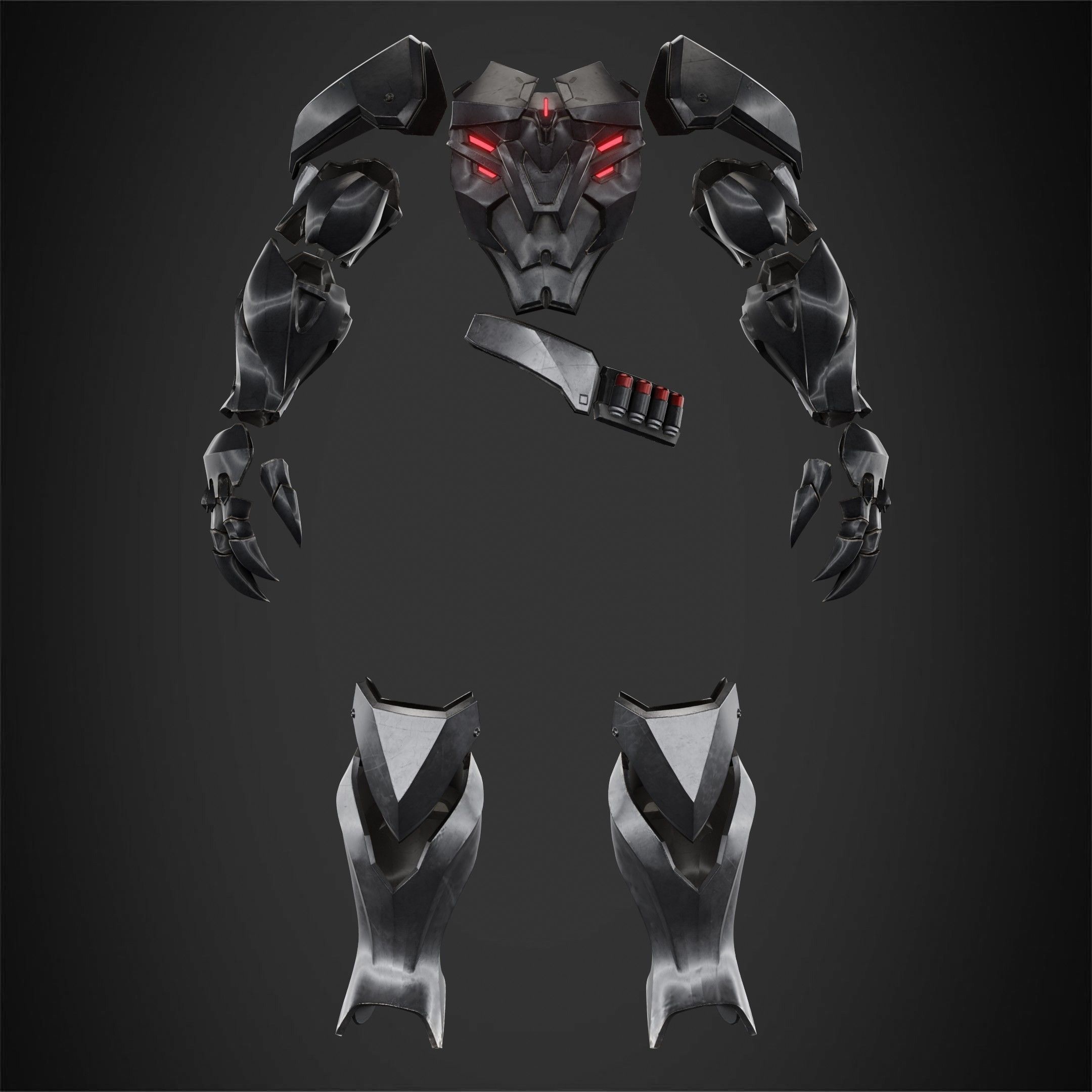 Overwatch 2 Reaper Armor for Cosplay 3D print model_2