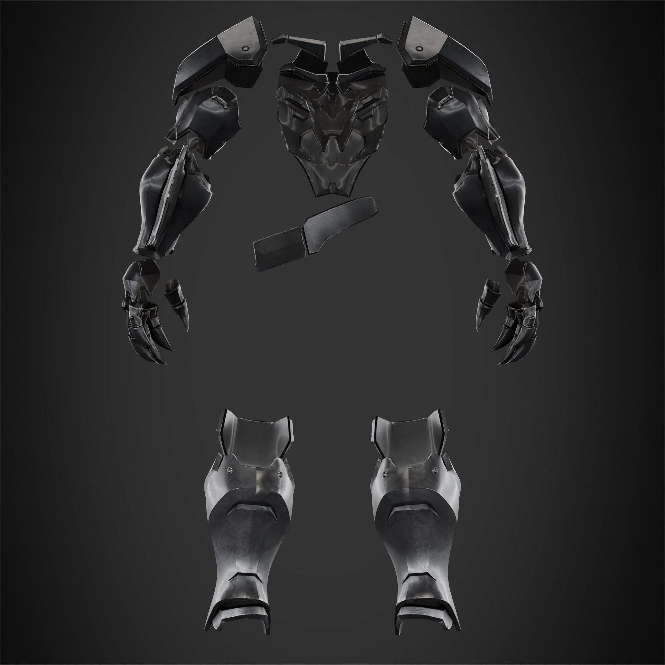 Overwatch 2 Reaper Armor for Cosplay 3D print model_6